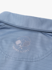 Áo Polo Thể Thao In Chữ Sport Ở Ngực Form Regular Sport PO168 Màu Xanh Đá