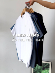 Áo Thun Thể Thao In Logo 4M Tròn Form Regular AT175 Màu Trắng
