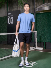 Quần Short Thể Thao In Chữ 4MEN ở Túi Form Relax Sport QS077 Màu Đen