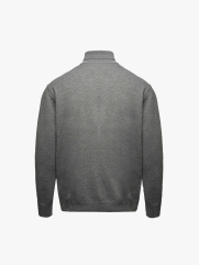 Áo Len Cổ Lọ Thêu 4M Ở Cổ Form Regular AL015 Màu Xám Muối Tiêu