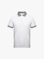 Áo Polo Cá Sấu In 2 Bên Sườn Form Regular PO175 Màu Trắng