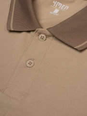 Áo Polo Cá Sấu In 2 Bên Sườn Form Regular PO175 Màu Be