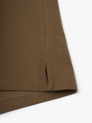 Áo Polo Cổ Phối Màu Form Regular PO172 Màu Nâu