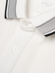 Áo Polo Cổ Phối Màu Form Regular PO172 Màu Trắng