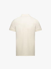 Áo Polo Dệt Kim Dây Kéo Form Slimfit PO174 Màu Trắng Kem