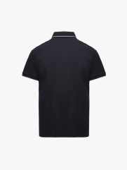 Áo Polo Phối Bo Cổ Dệt Mè Form Regular PO173 Màu Xanh Đen