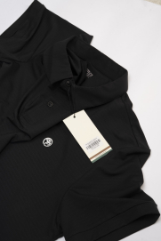 Áo Polo Thể Thao In Logo 4M Tròn Form Regular PO171 Màu Đen