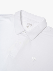 Áo Polo Thể Thao In Logo 4M Tròn Form Regular PO171 Màu Trắng