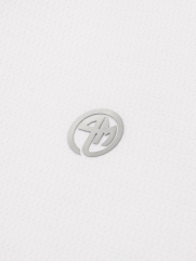 Áo Polo Thể Thao In Logo 4M Tròn Form Regular PO171 Màu Trắng