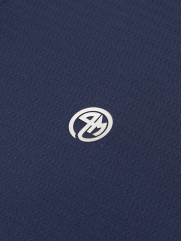 Áo Polo Thể Thao In Logo 4M Tròn Form Regular PO171 Màu Xanh Đen