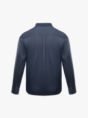 Áo Sơ Mi Denim Thêu Just Breath Form Regular SM196 Màu Xanh Biển Đậm