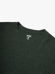 Áo Thun Dệt Kim Thêu Logo M Form Regular AT181 Màu Xanh Lá