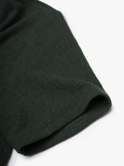 Áo Thun Dệt Kim Thêu Logo M Form Regular AT181 Màu Xanh Lá