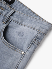 Quần Jean Xanh Thêu Logo 4M Form Slim QJ118