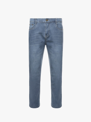 Quần Jean Diễu Túi Sau Form Slimfit QJ117 Màu Xanh Biển Nhạt