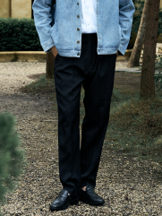 Quần Tây Sidetab 2 Bên Form Regular QT070 Màu Đen