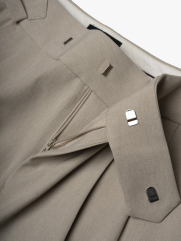 Quần Tây Sidetab 2 Bên Form Regular QT070 Màu Be