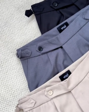 Quần Tây Sidetab Trơn Form Slimfit QT069 Màu Xám