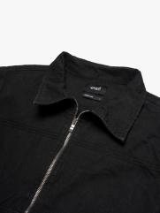 Áo Khoác Jean Trơn Dây Kéo Form Regular AK076 Màu Đen