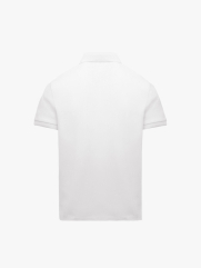 Áo Polo Cá Sấu In Sọc 2 Bên Form Regular PO178 Màu Trắng