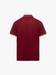 Áo Polo Dệt Kim Gân Nổi Form Regular PO176 Màu Đỏ Đô