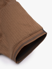 Áo Polo Dệt Kim Gân Nổi Form Regular PO176 Màu Nâu Nhạt