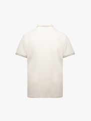 Áo Polo Dệt Kim Gân Nổi Form Regular PO176 Màu Trắng