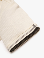 Áo Polo Dệt Kim Gân Nổi Form Regular PO176 Màu Trắng