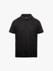 Áo Polo Dệt Kim Vặn Thừng Form Slimfit PO177 Màu Đen