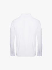 Áo Sơ Mi Diễu Ly Hạn Chế Nhăn Wrinkle X Thêu Peakhour Form Slimfit SM182 Màu Trắng