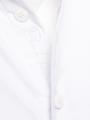 Áo Sơ Mi Diễu Ly Hạn Chế Nhăn Wrinkle X Thêu Peakhour Form Slimfit SM182 Màu Trắng