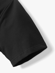 Áo Thun Cổ Tròn Trơn Form Modern AT186 Màu Đen