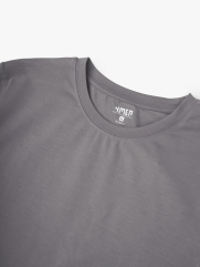 Áo Thun Cổ Tròn Trơn Form Modern AT186 Màu Xám