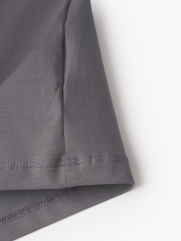 Áo Thun Cổ Tròn Trơn Form Modern AT186 Màu Xám