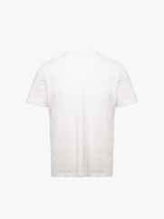 Áo Thun Dệt Kim Họa Tiết Form Slimfit AT182 Màu Trắng