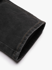 Quần Jean Rã Diễu Trang Trí Thêu 4M Form Regular QJ121 Màu Xám