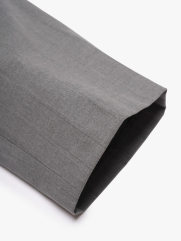 Quần Tây Sọc Vải Rayon Lưng Thun Form Regular QT072 Màu Sọc Xám