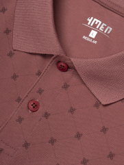 Aó Polo In Pattern Ngựa Form Regular PO180 Màu Đỏ
