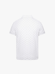 Aó Polo In Pattern Ngựa Form Regular PO180 Màu Trắng