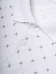 Aó Polo In Pattern Ngựa Form Regular PO180 Màu Trắng