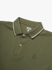 Aó Polo Thêu Đầu Ngựa Ở Ngực Form Slimfit PO181 Màu Rêu