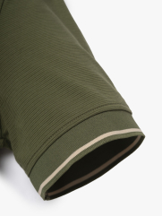 Aó Polo Thêu Đầu Ngựa Ở Ngực Form Slimfit PO181 Màu Rêu