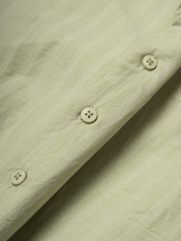 Áo Sơ Mi Cổ Cuban Thêu Đầu Ngựa Form Regular SM200 Màu Xanh