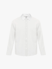 Áo Sơ Mi In Pattern Đầu Ngựa Form Regular SM201 Màu Trắng