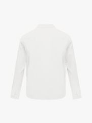 Áo Sơ Mi In Pattern Đầu Ngựa Form Regular SM201 Màu Trắng