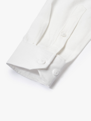 Áo Sơ Mi In Pattern Đầu Ngựa Form Regular SM201 Màu Trắng