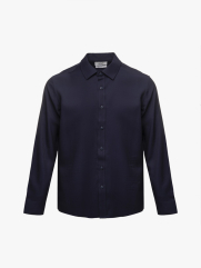 Áo Sơ Mi In Pattern Đầu Ngựa Form Regular SM201 Màu Xanh Đen