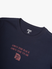 Áo Thun In Đầu Ngựa 4M Form Regular AT185 Màu Xanh Đen