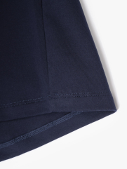 Áo Thun In Đầu Ngựa 4M Form Regular AT185 Màu Xanh Đen