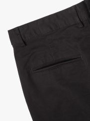 Quần Short Kaki Trơn Form Straight QS081 Màu Đen